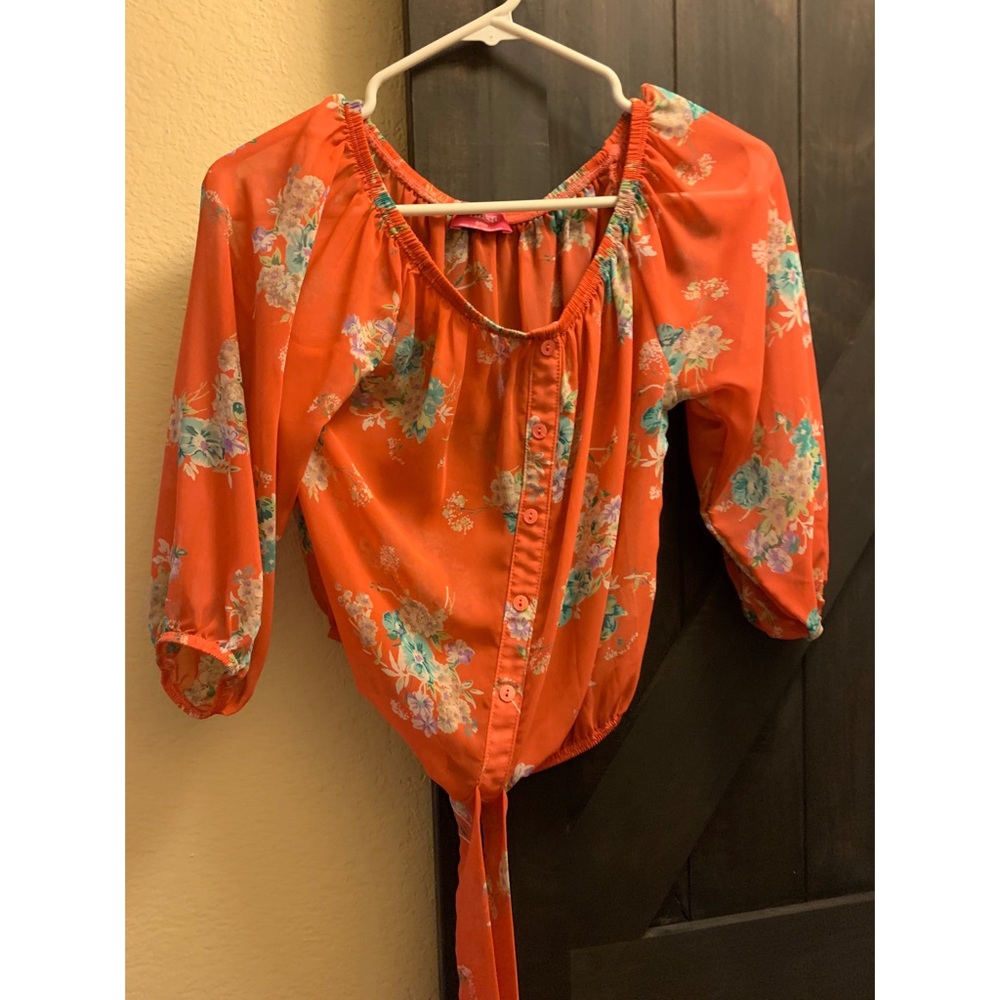 Floral print crop top